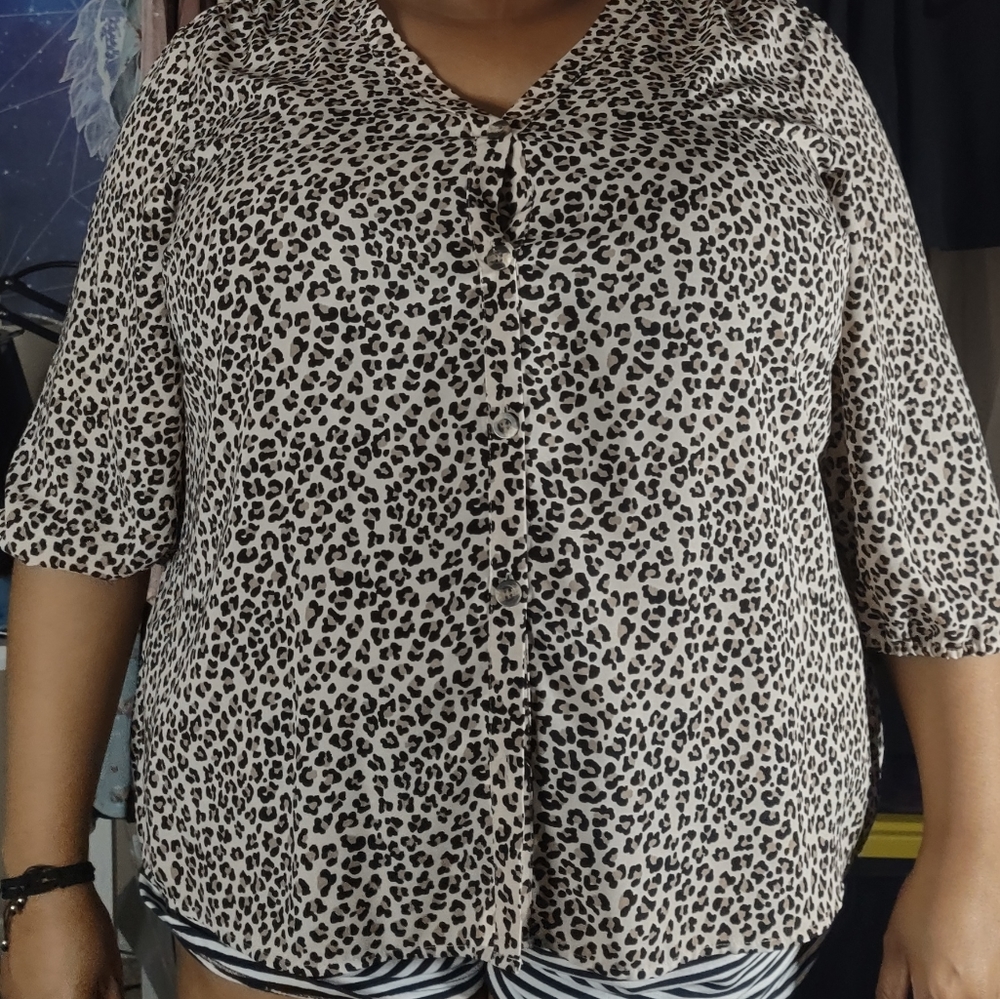 Maurice's leopard print shirt